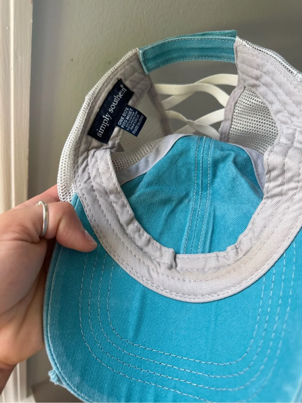 Simply Southern Teal 'Sun Kissed' Mesh Back Hat